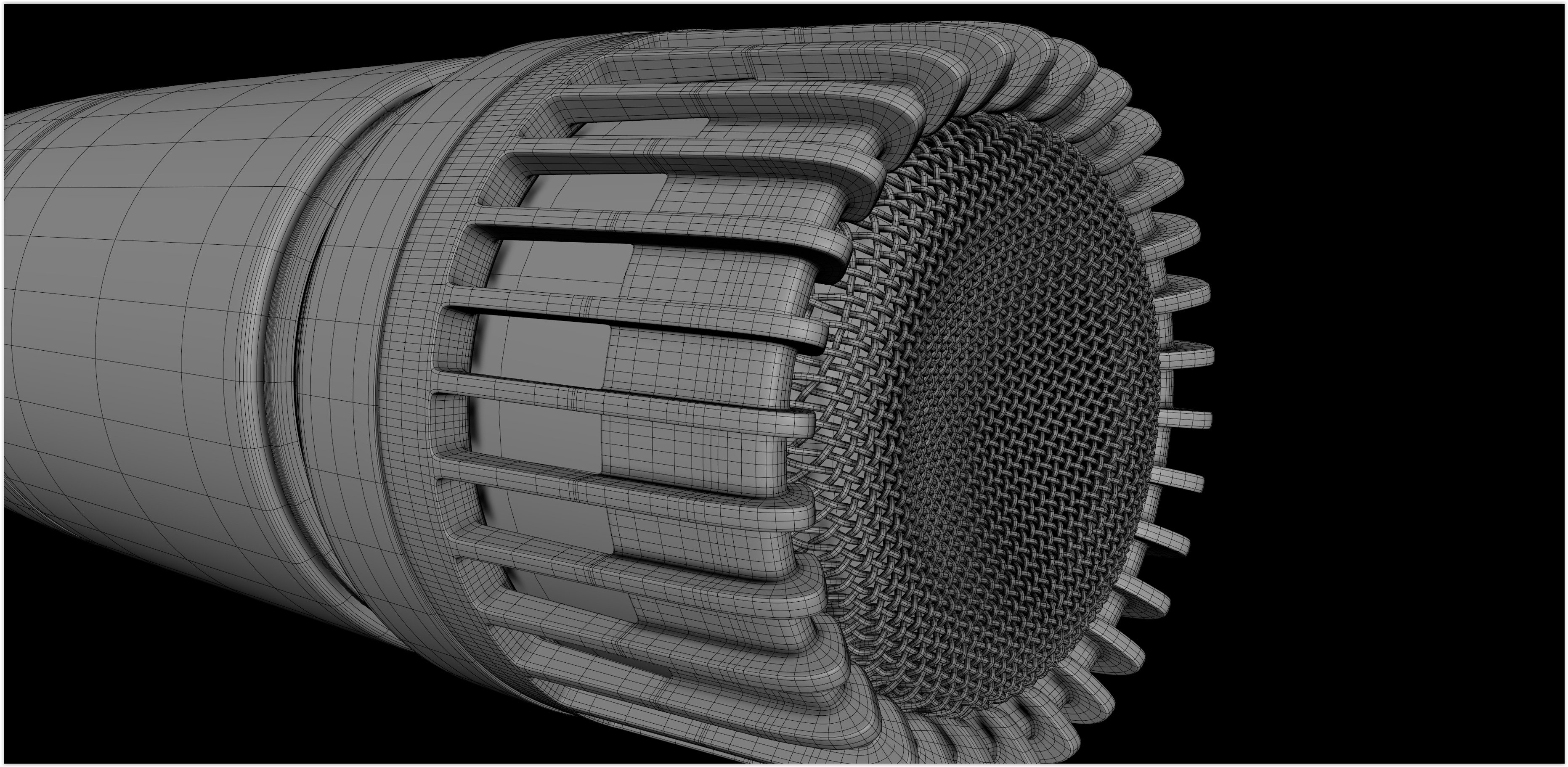 Realistic HQ Shure SM57 Dynamic Microphone plus Accesories 3D model_17