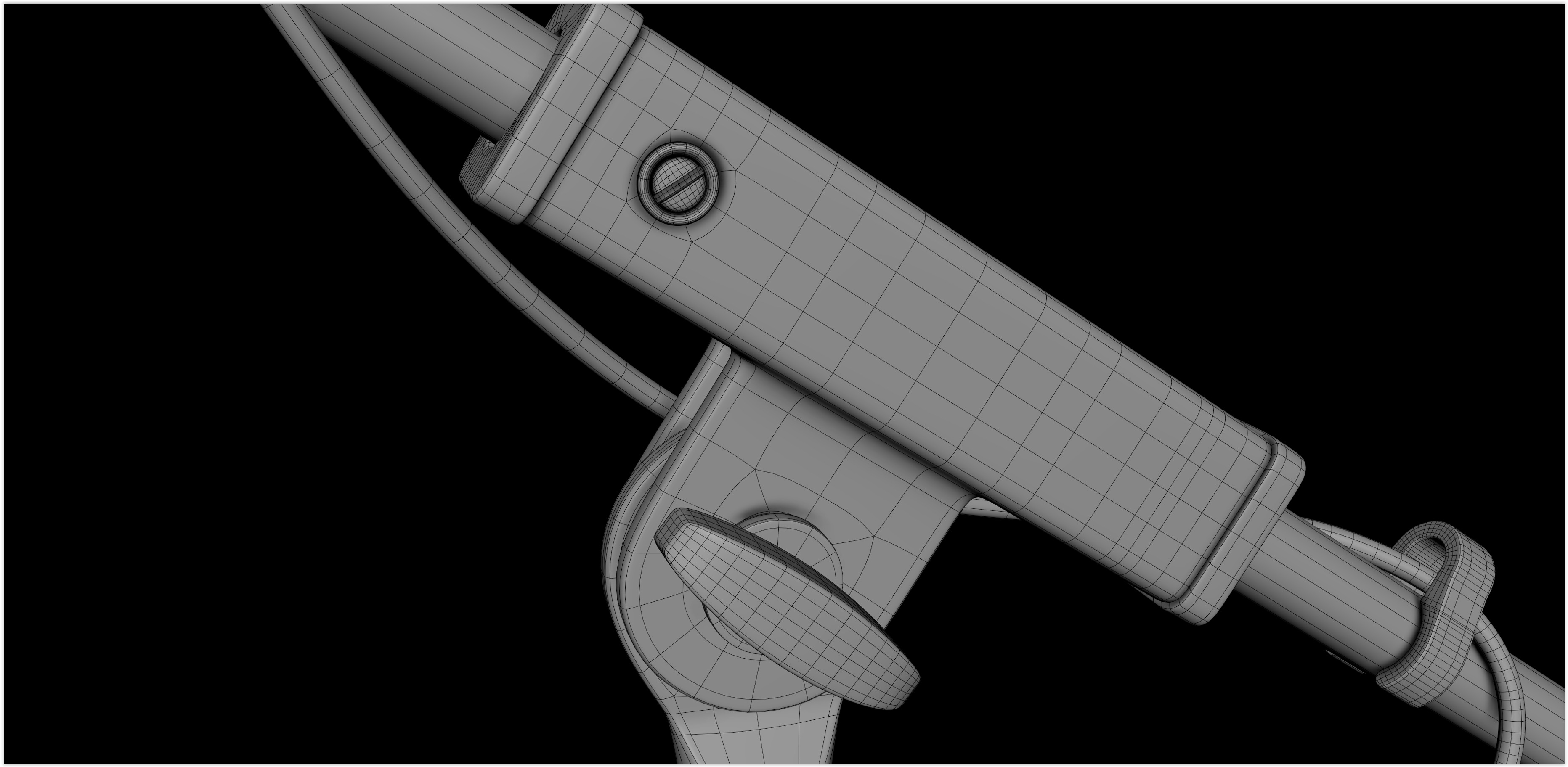 Realistic HQ Shure SM57 Dynamic Microphone plus Accesories 3D model_28