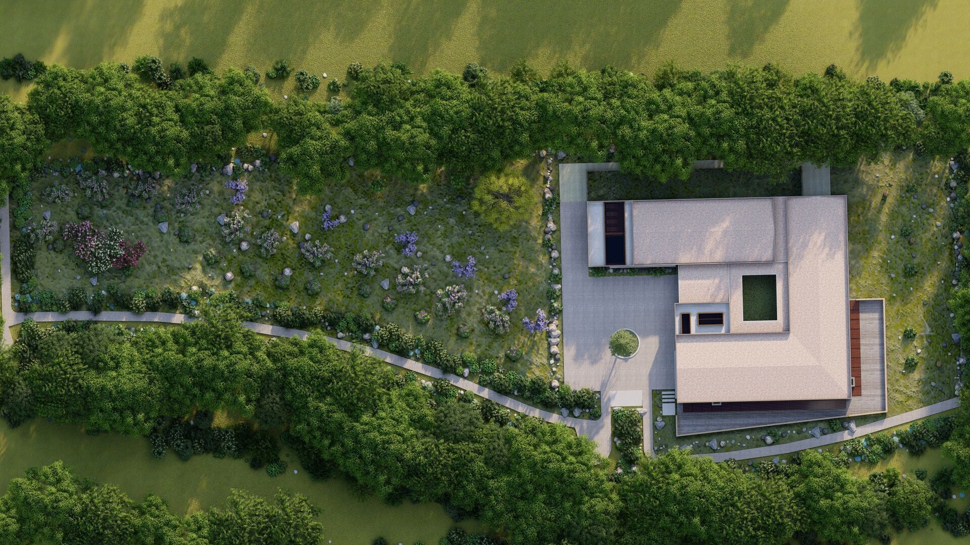 Modern office-Futuristic Skyscraper-Building office 3D model_8