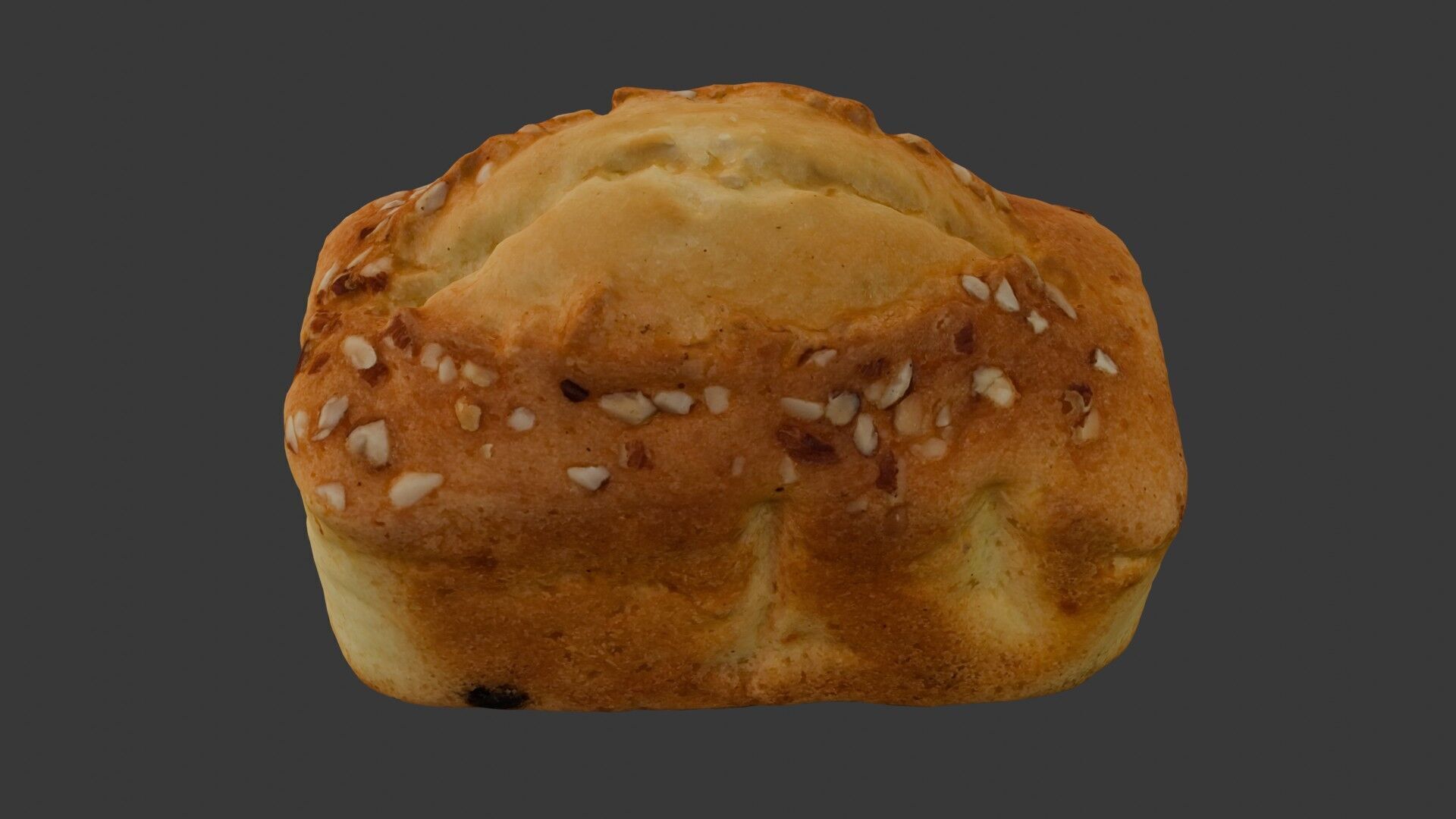 Almond Bread Loaf Scan Low-poly 3D model_6