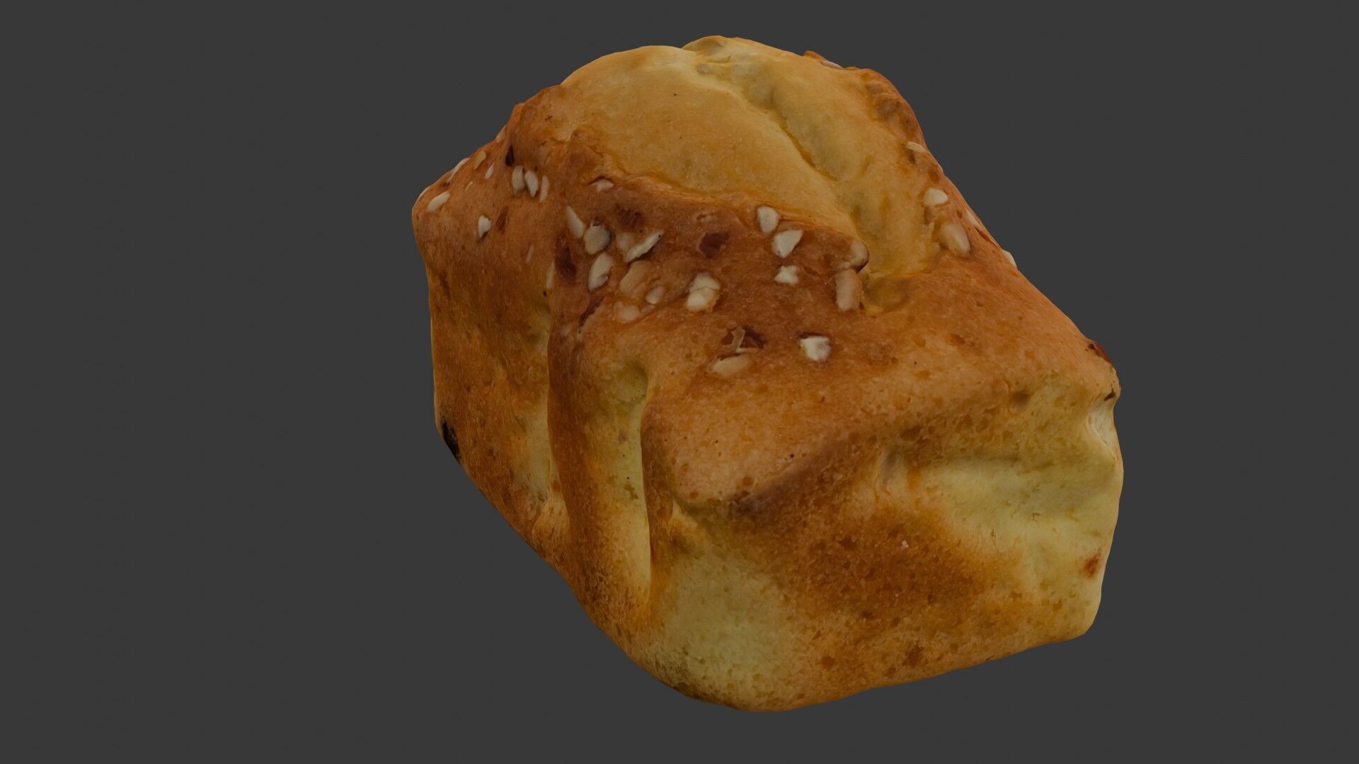 Almond Bread Loaf Scan Low-poly 3D model_5