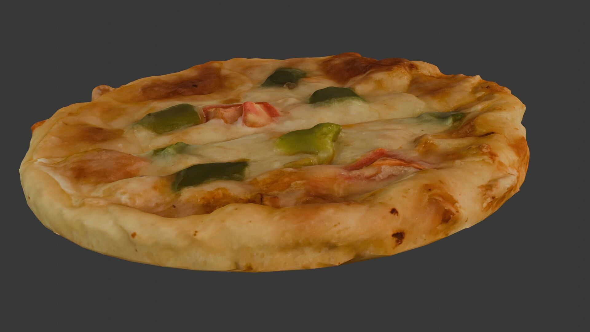 Mini Veggie Pizza Scan Low-poly 3D model_5