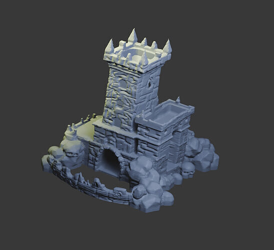 Ultimate dice tower with room for dices and miniatures 3D print model