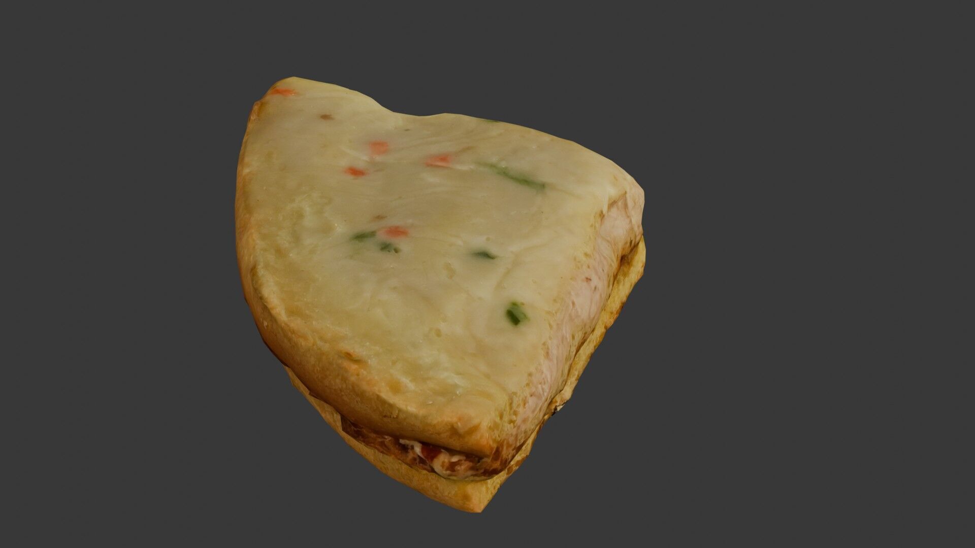 Creamy Chicken Pie Scan Low-poly 3D model_1