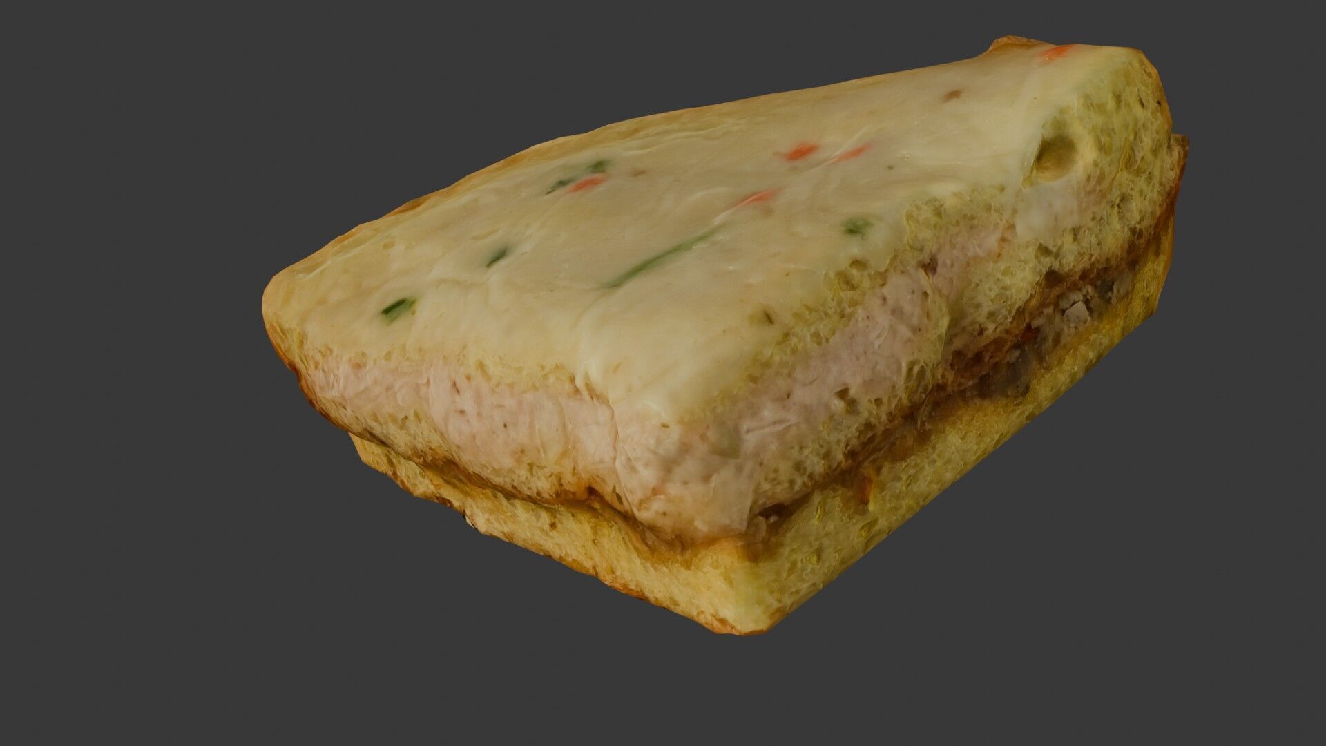 Creamy Chicken Pie Scan Low-poly 3D model_6