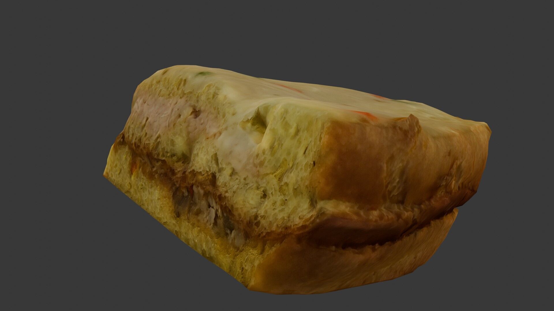 Creamy Chicken Pie Scan Low-poly 3D model_5