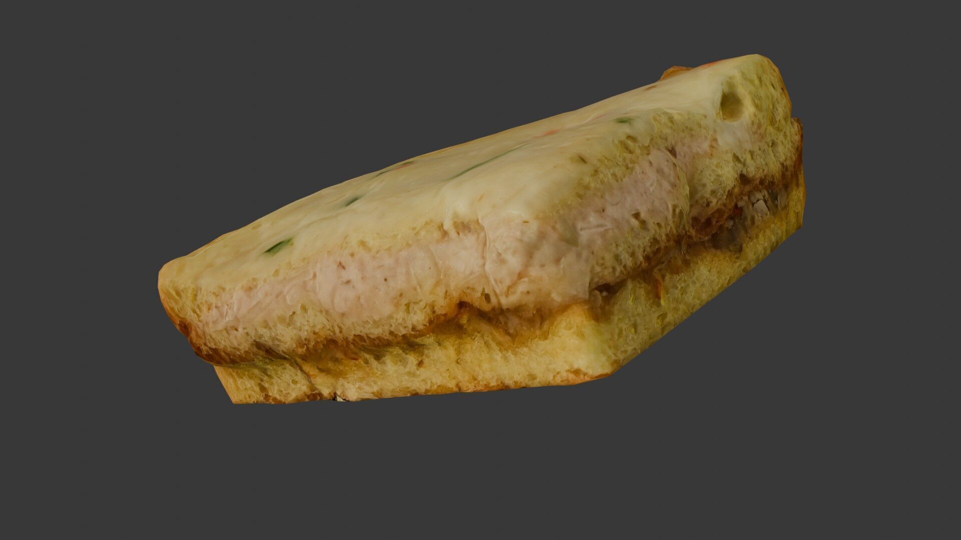 Creamy Chicken Pie Scan Low-poly 3D model_7