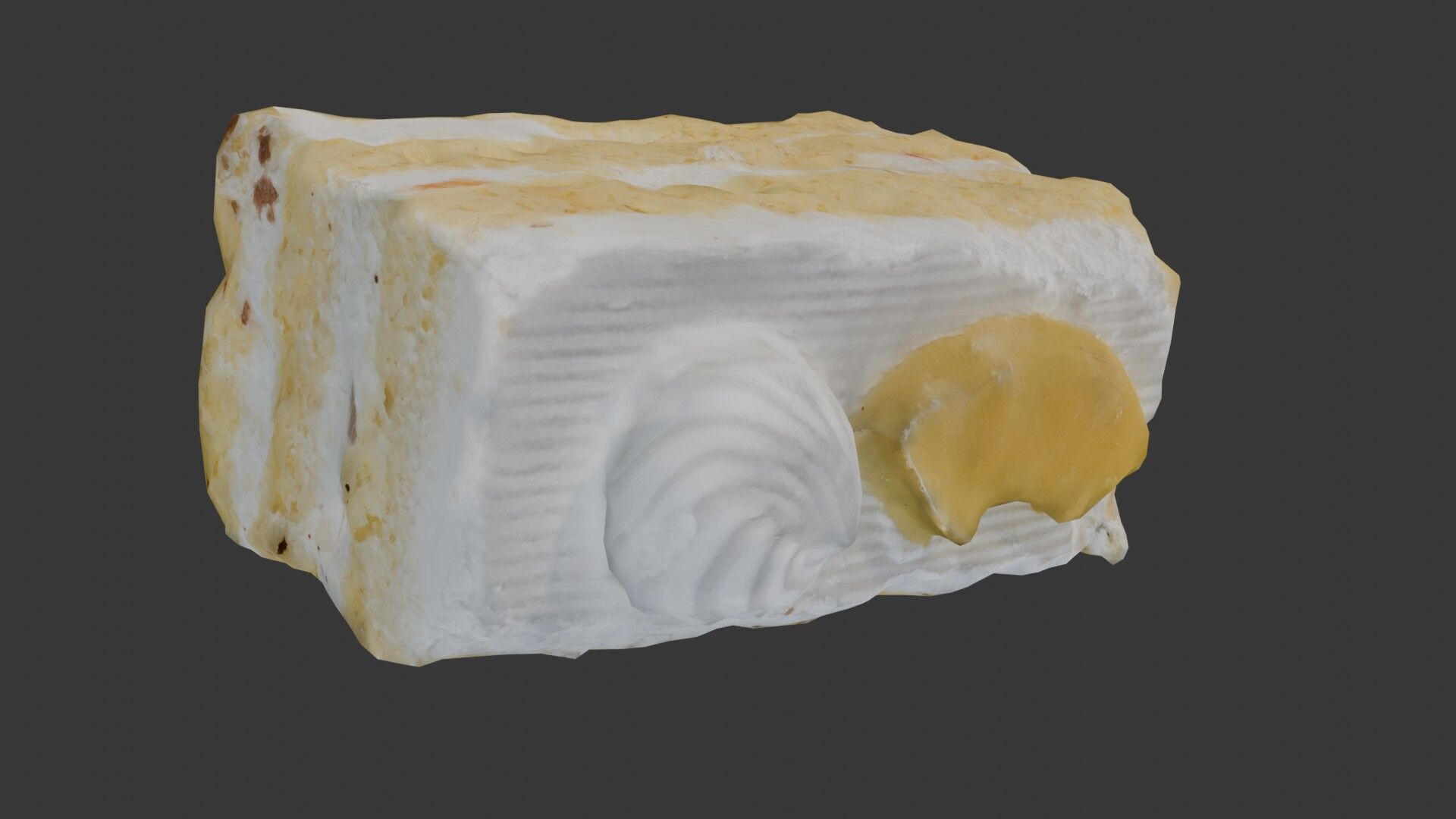 Layered Cream Cake Scan Low-poly 3D model_7