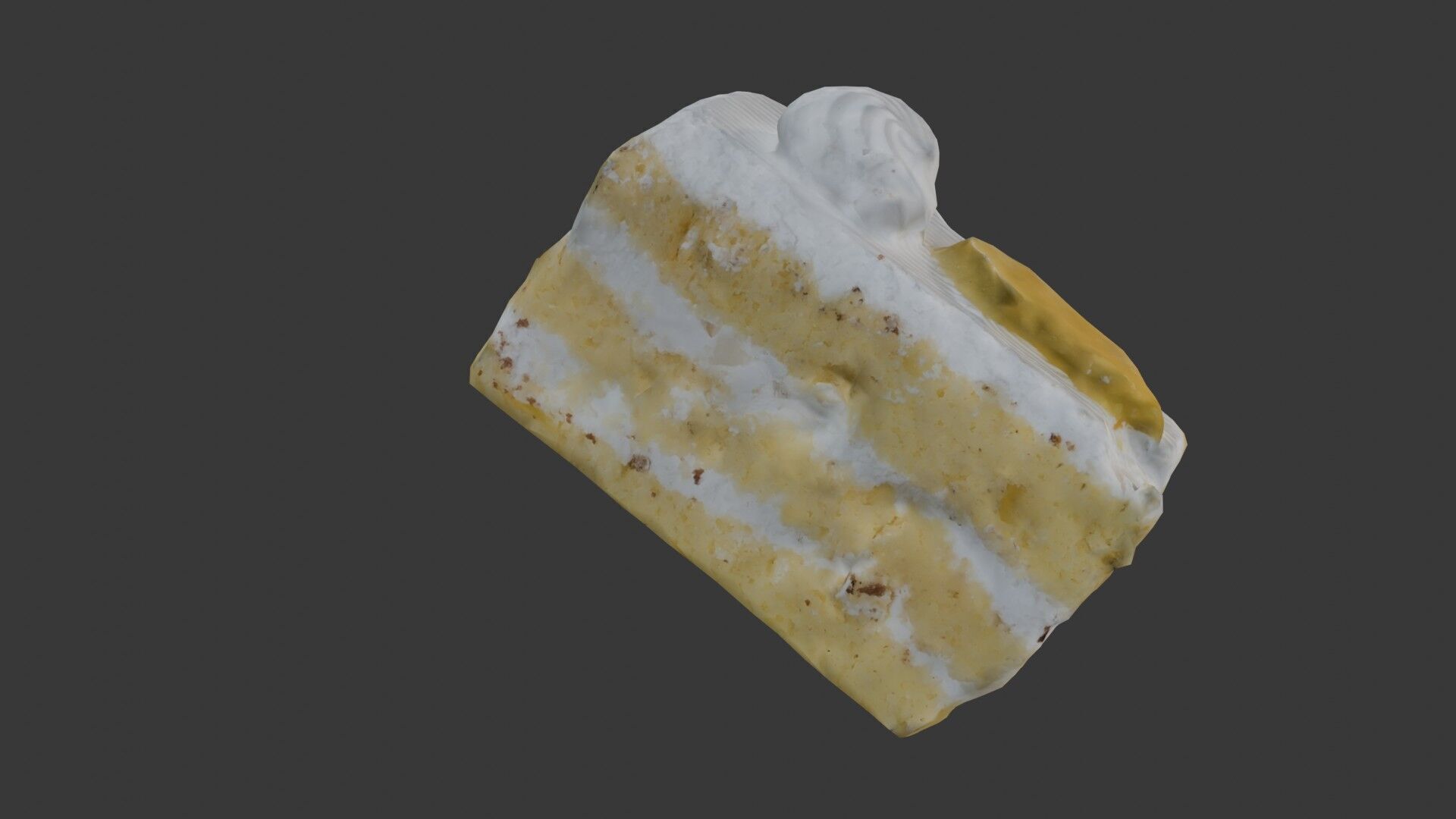 Layered Cream Cake Scan Low-poly 3D model_4