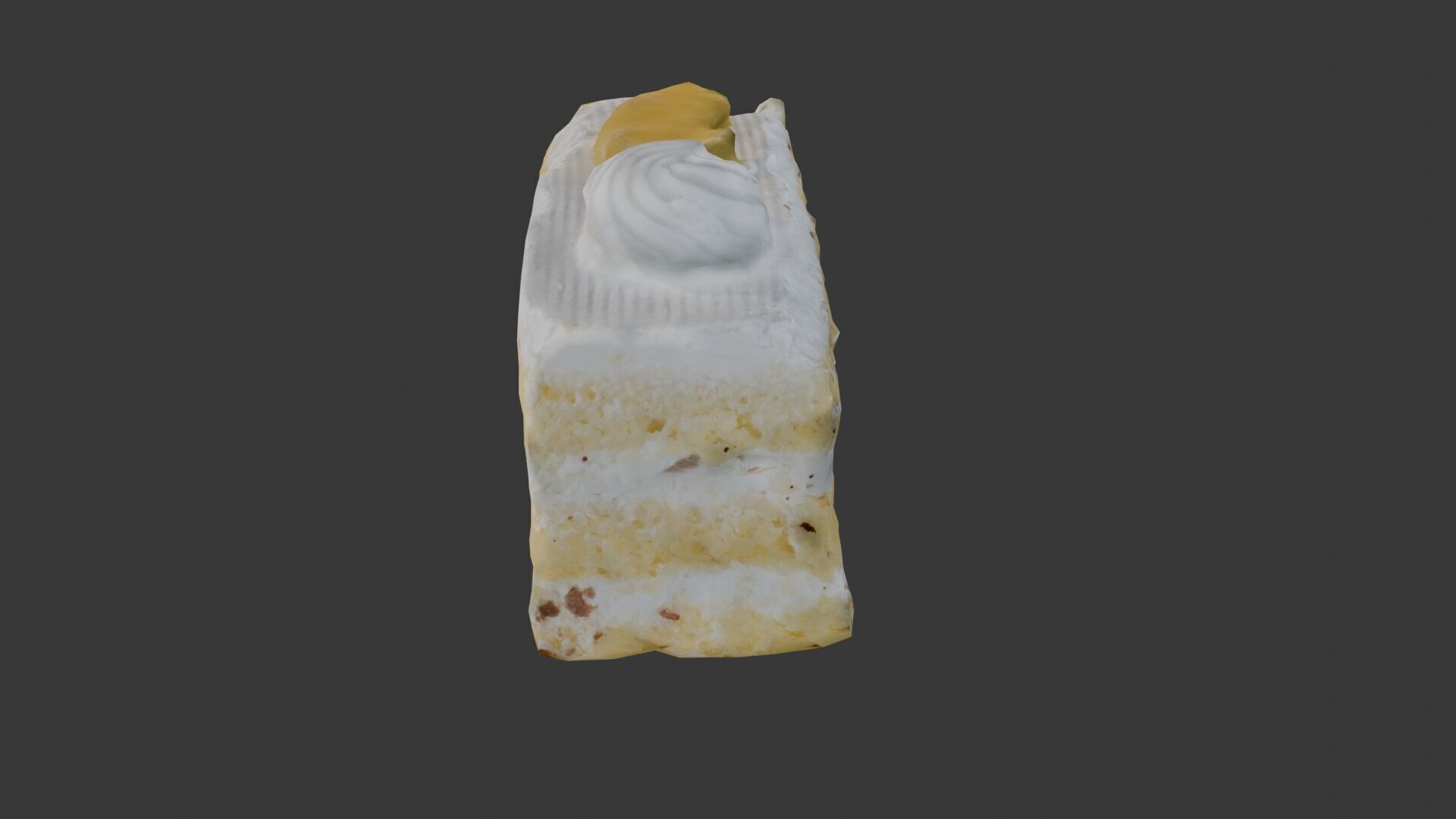 Layered Cream Cake Scan Low-poly 3D model_5