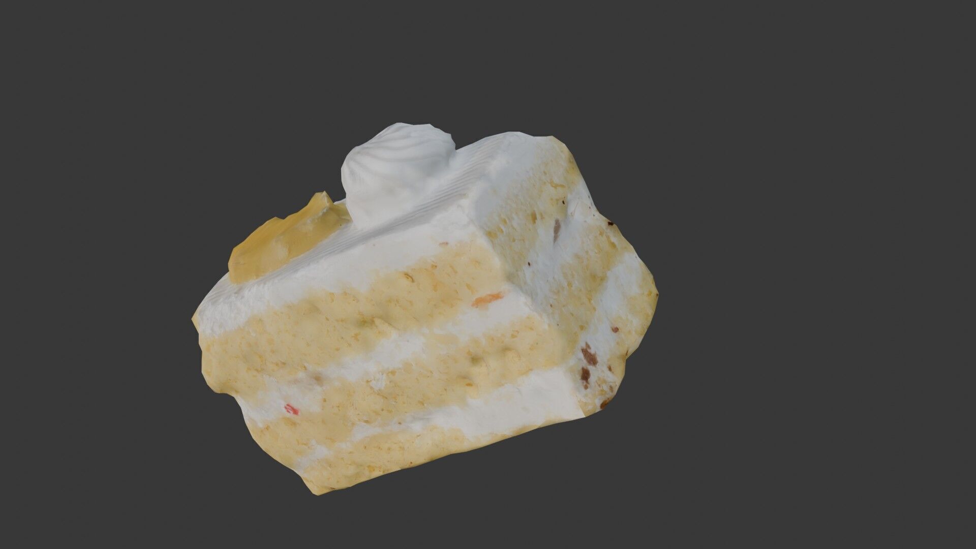 Layered Cream Cake Scan Low-poly 3D model_6
