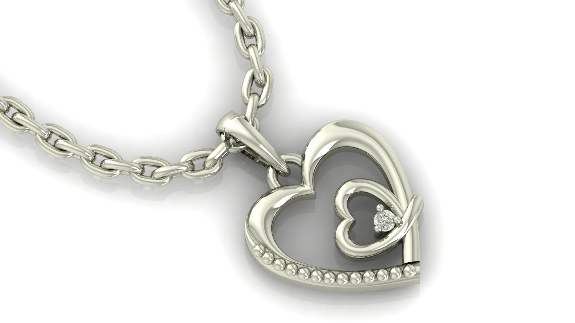 Pendant Necklace 3D print model_18