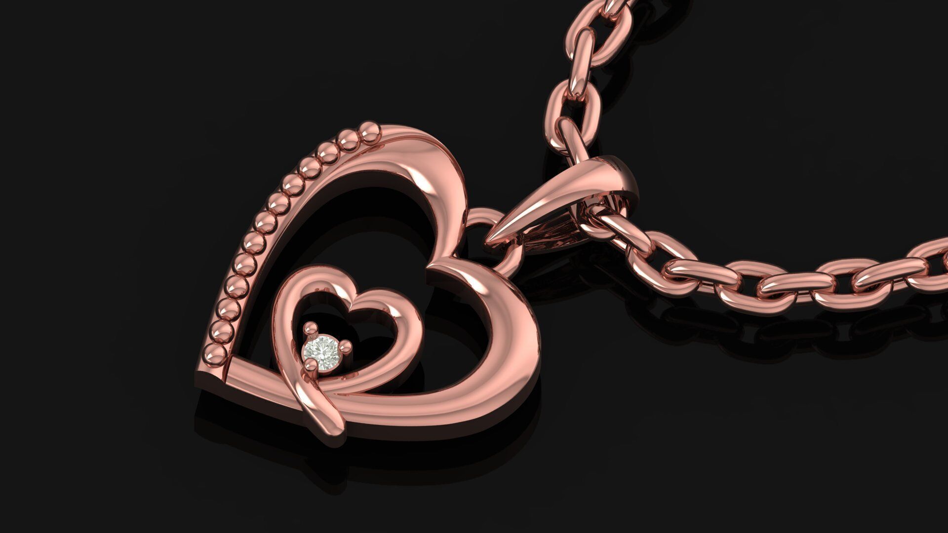 Pendant Necklace 3D print model_8