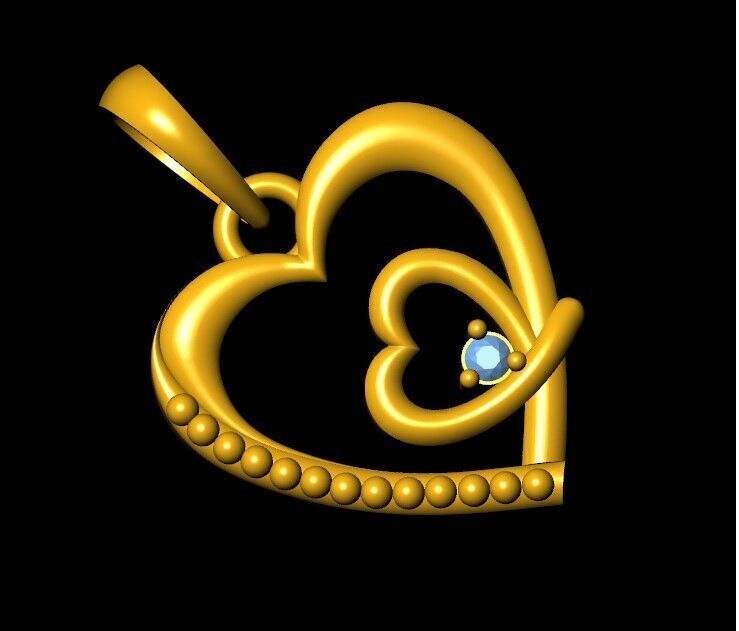 Pendant Necklace 3D print model_5