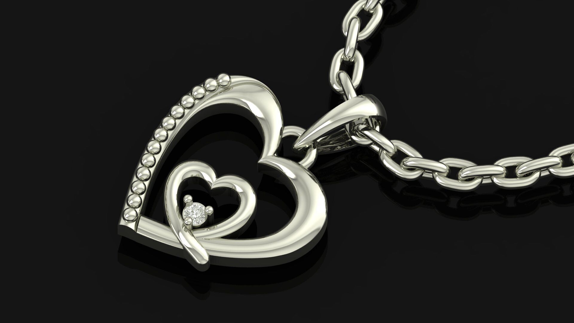 Pendant Necklace 3D print model_7