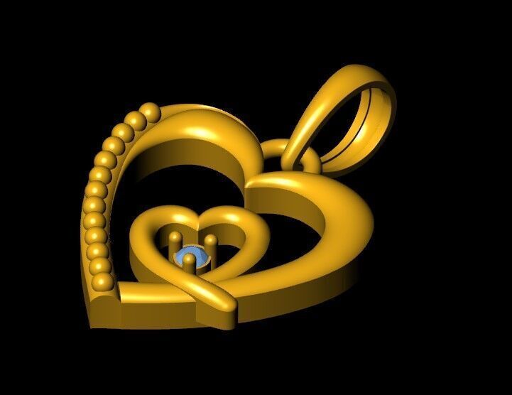 Pendant Necklace 3D print model_4