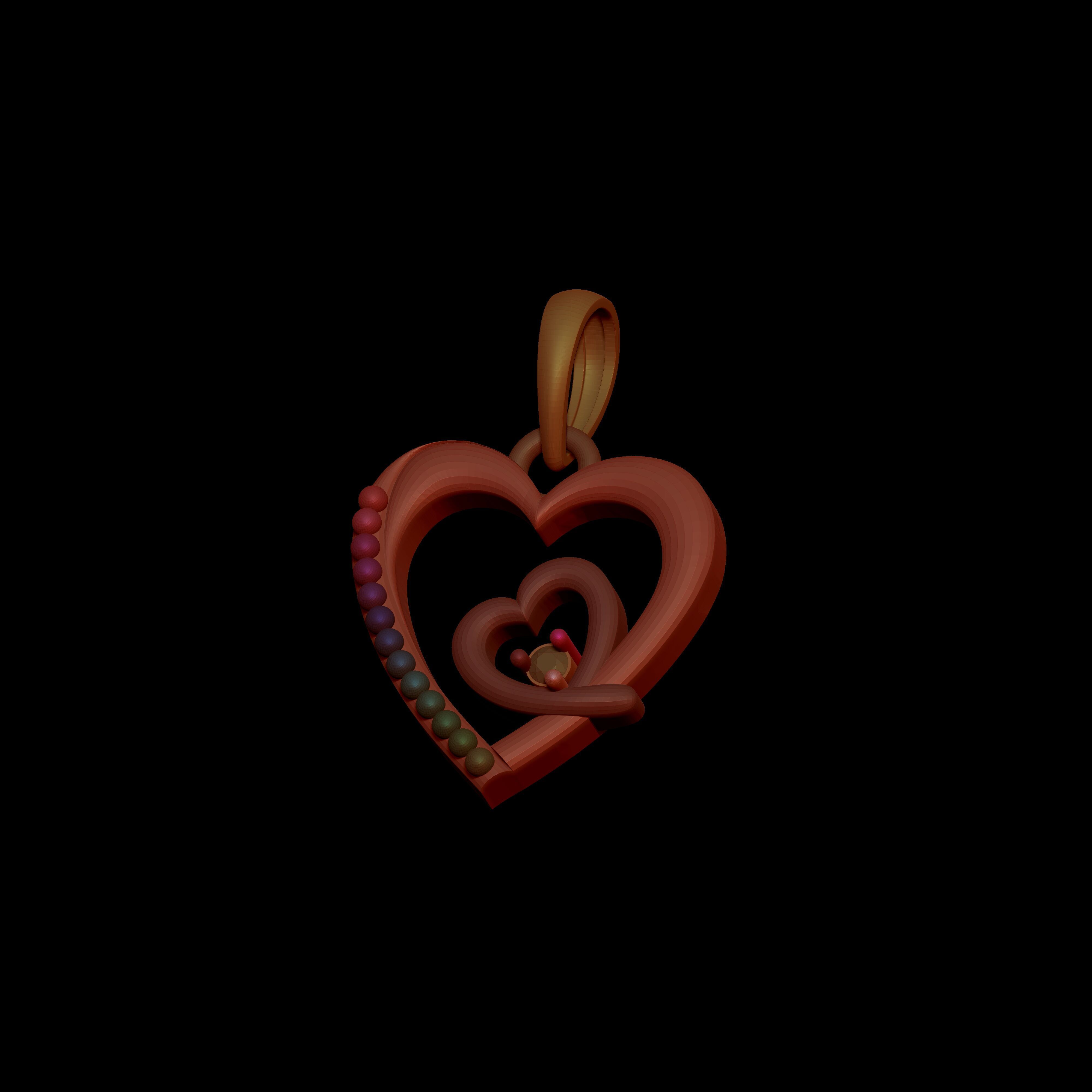 Pendant Necklace 3D print model_17