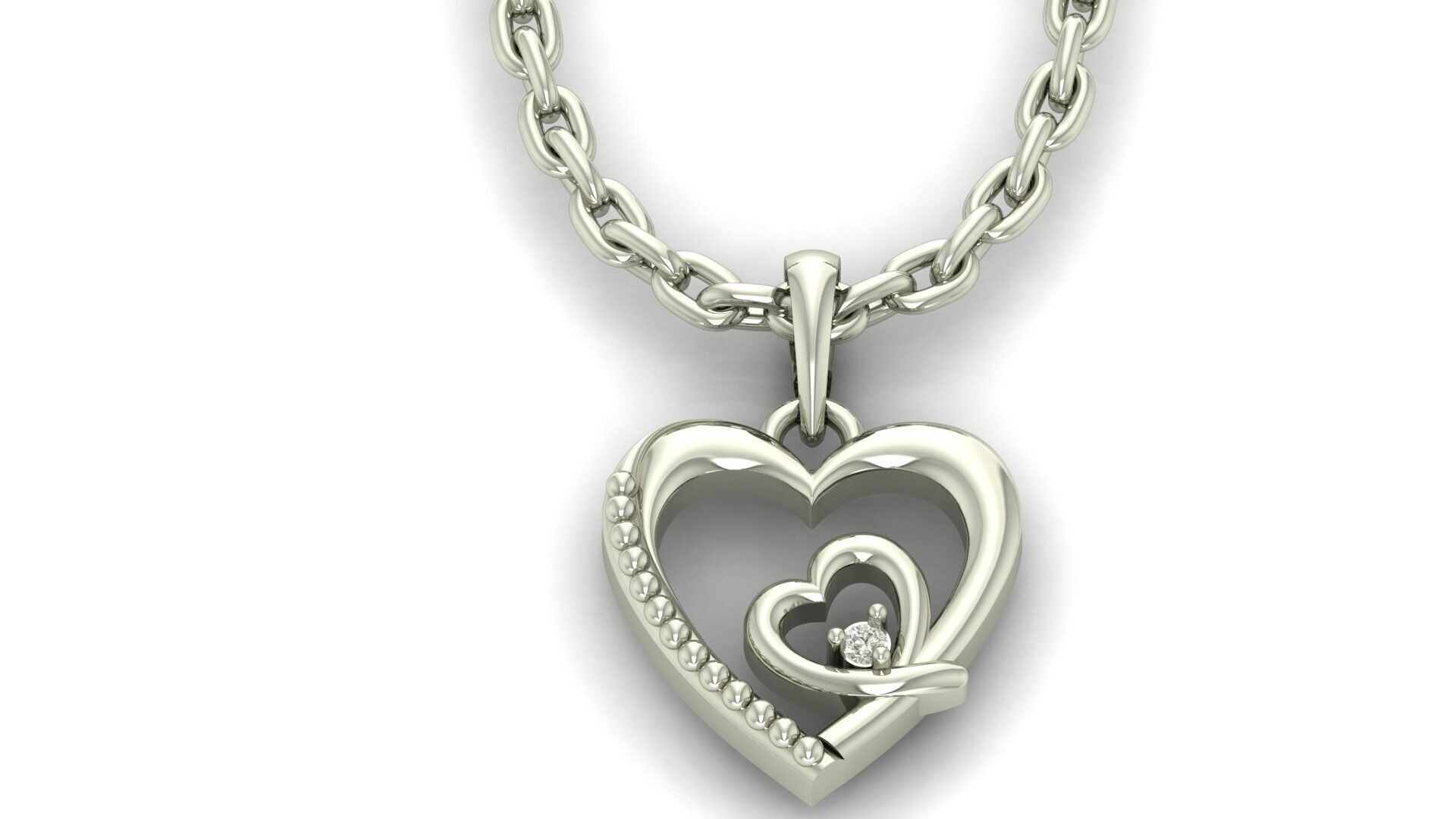 Pendant Necklace 3D print model_10