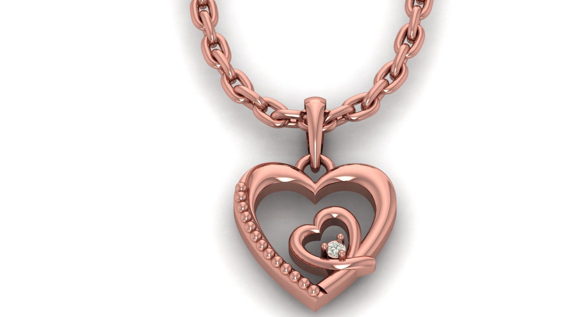 Pendant Necklace 3D print model_9