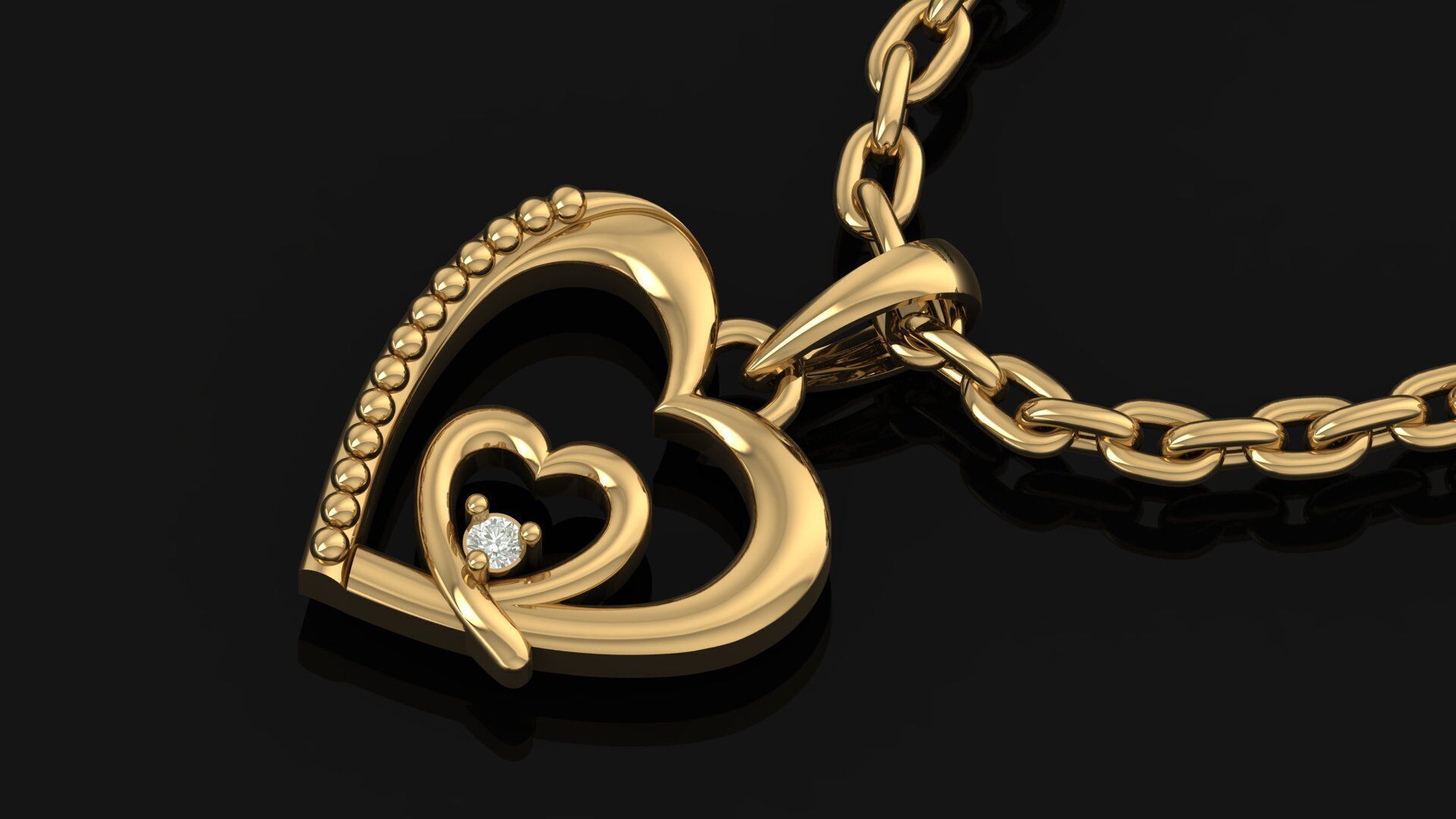 Pendant Necklace 3D print model_6