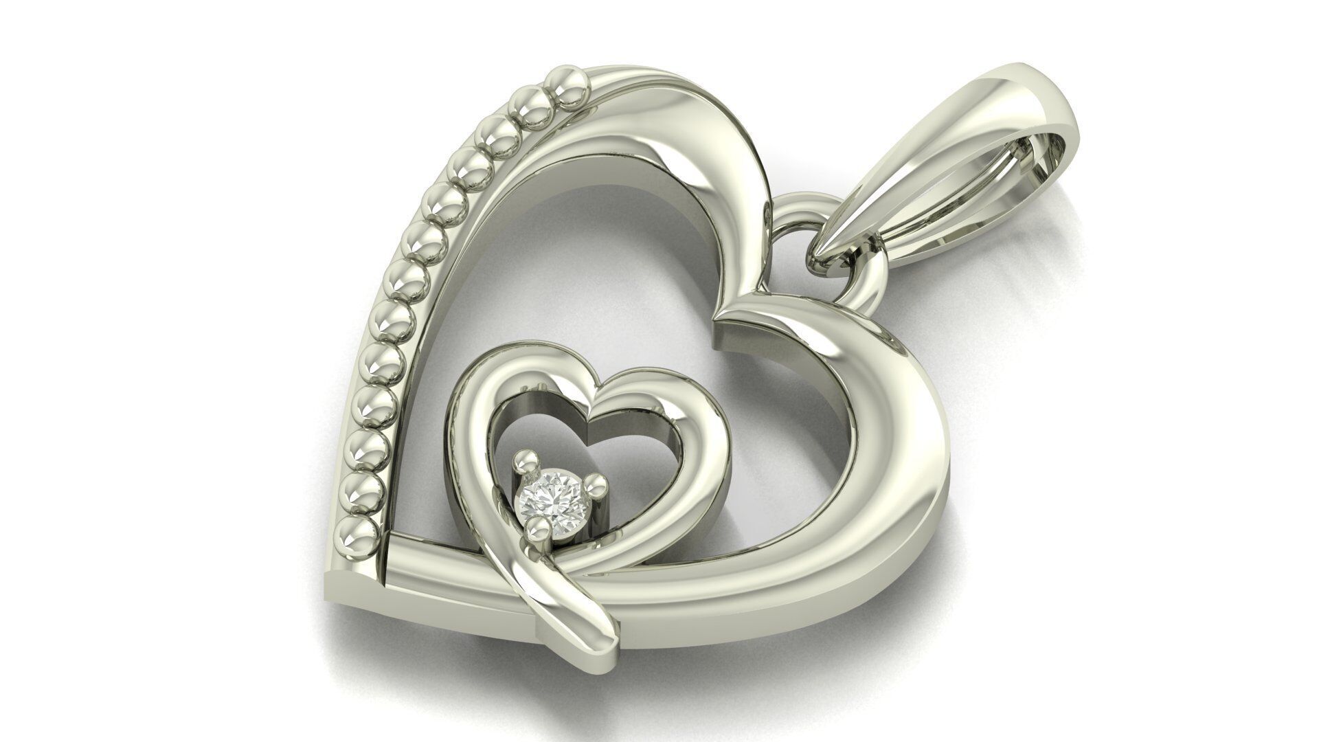 Pendant Necklace 3D print model_2