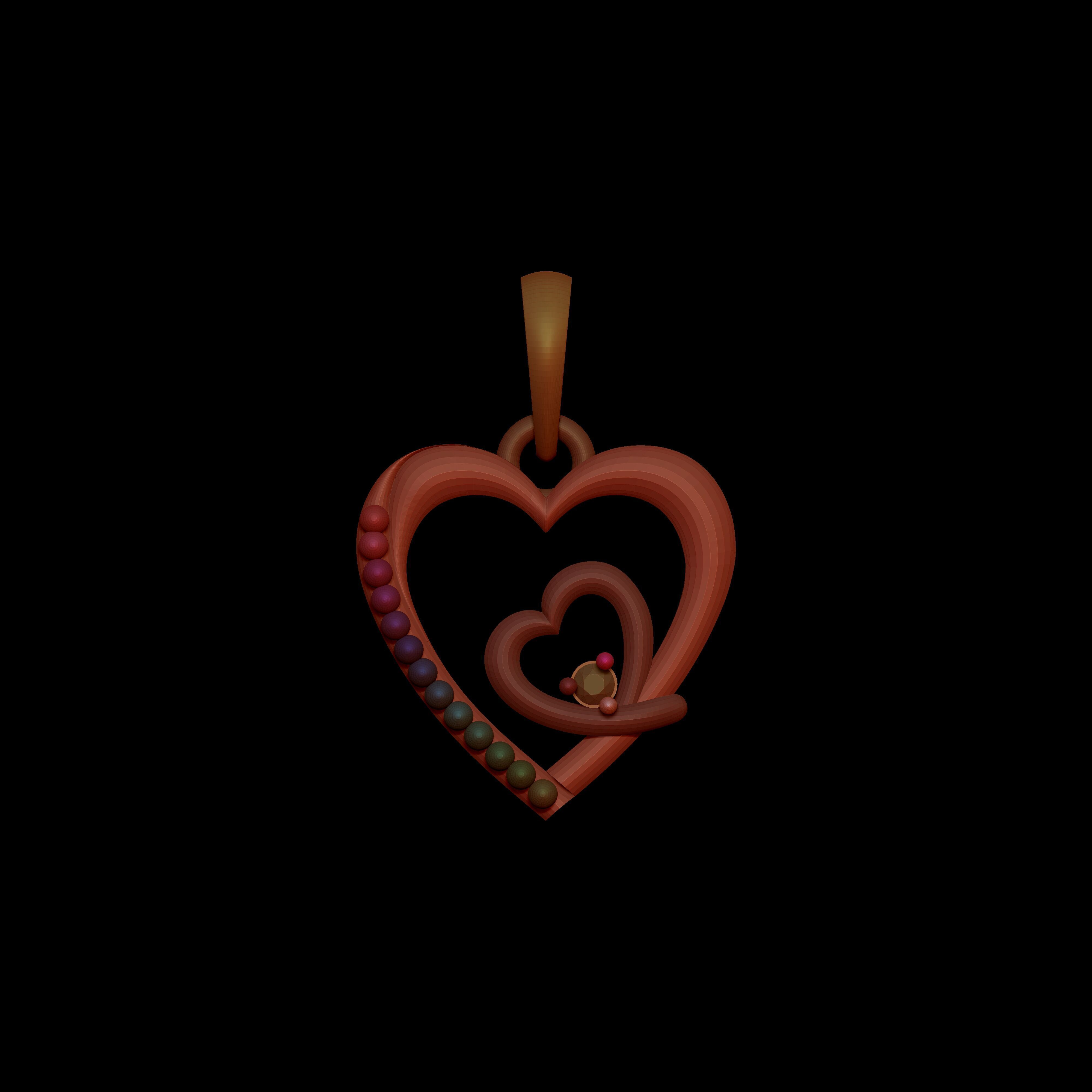 Pendant Necklace 3D print model_14