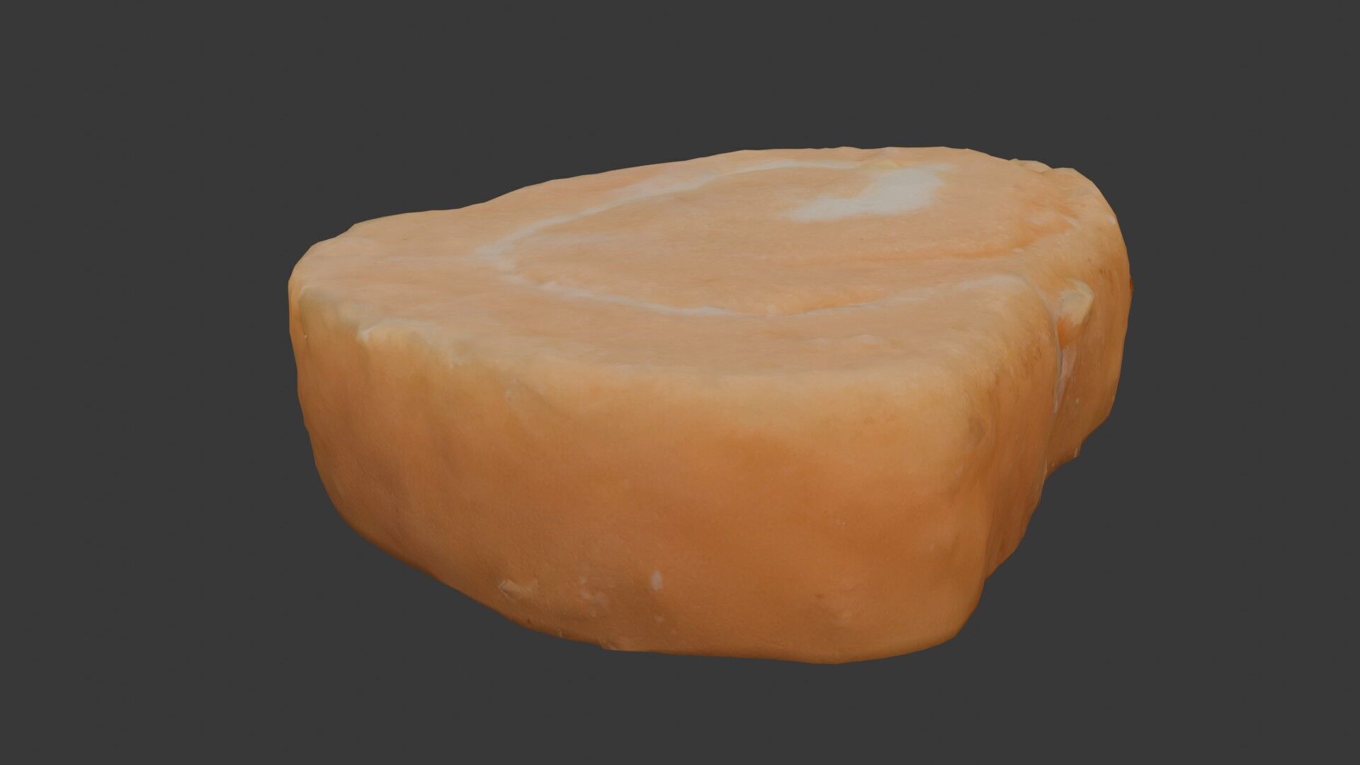 Realistic 3D Scan of a Swirled Pastry Roll Low-poly 3D model_7