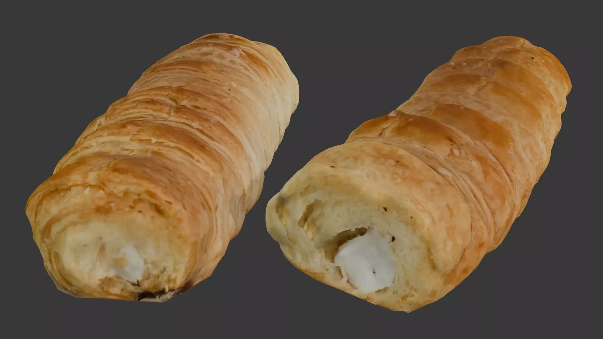 Realistic 3D Cream Low-poly 3D model