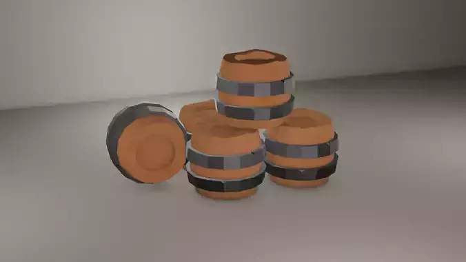 Lowpoly Barrel
