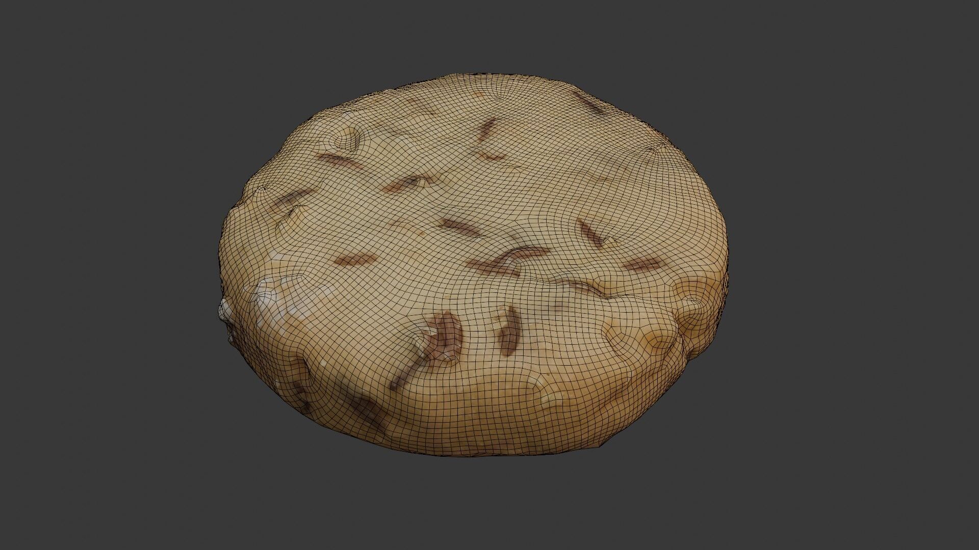 Fennel Cookie Scan Low-poly 3D model_2