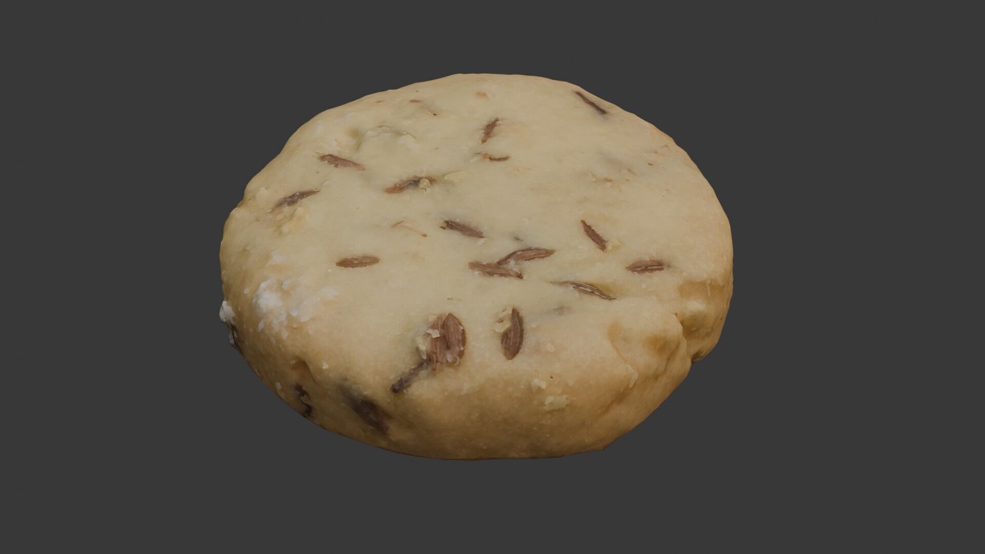 Fennel Cookie Scan Low-poly 3D model_1