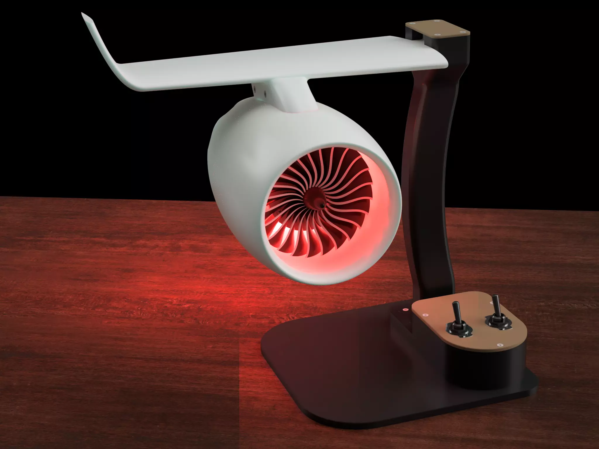 USB Desktop Turbofan 3D print model_0