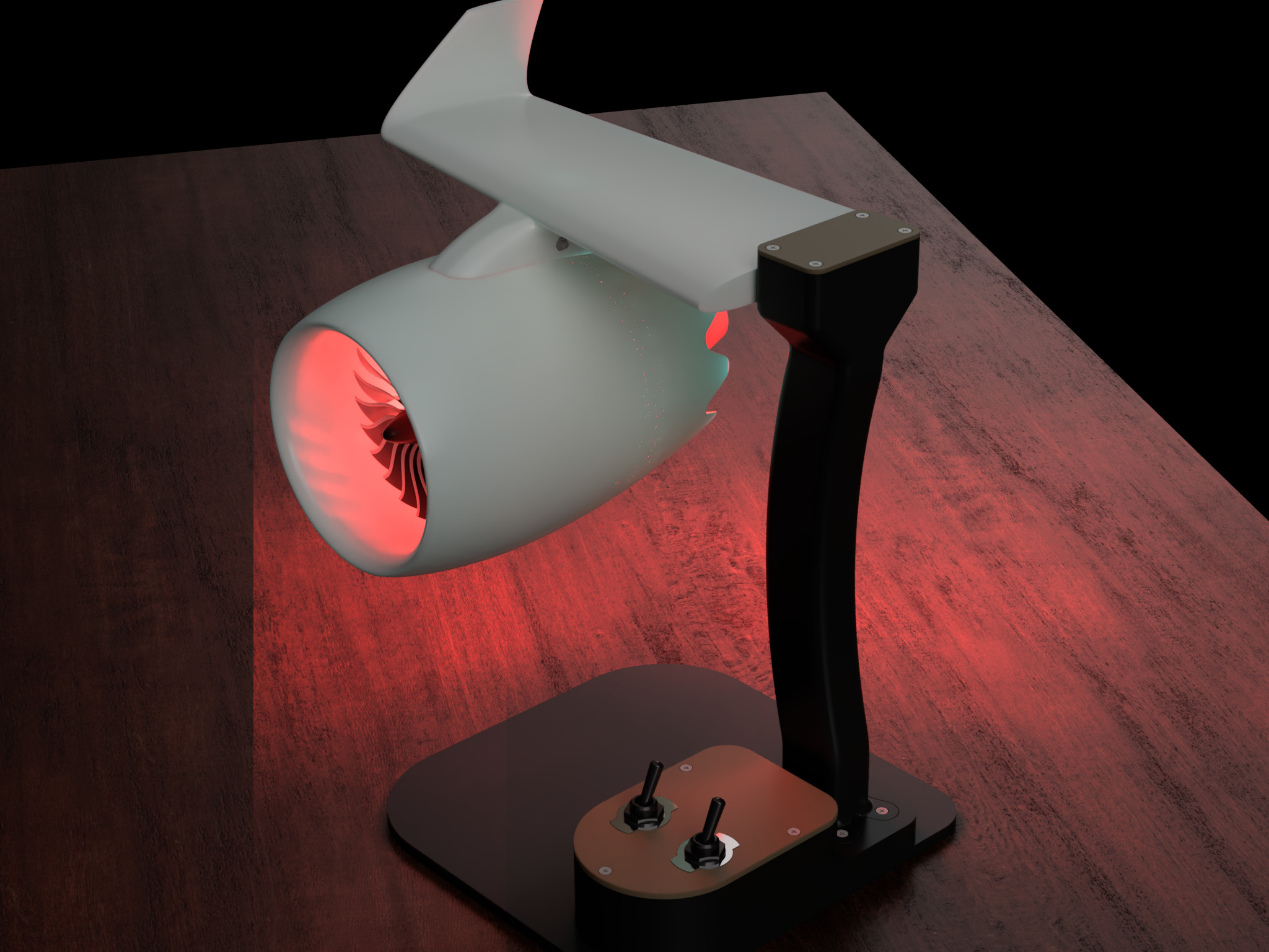 USB Desktop Turbofan 3D print model_2