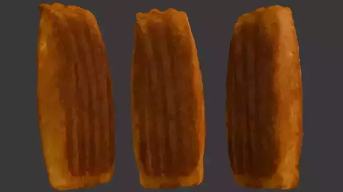 Madeleine Pastry 3D Scan