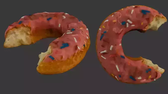 Bitten Donut 3D Scan