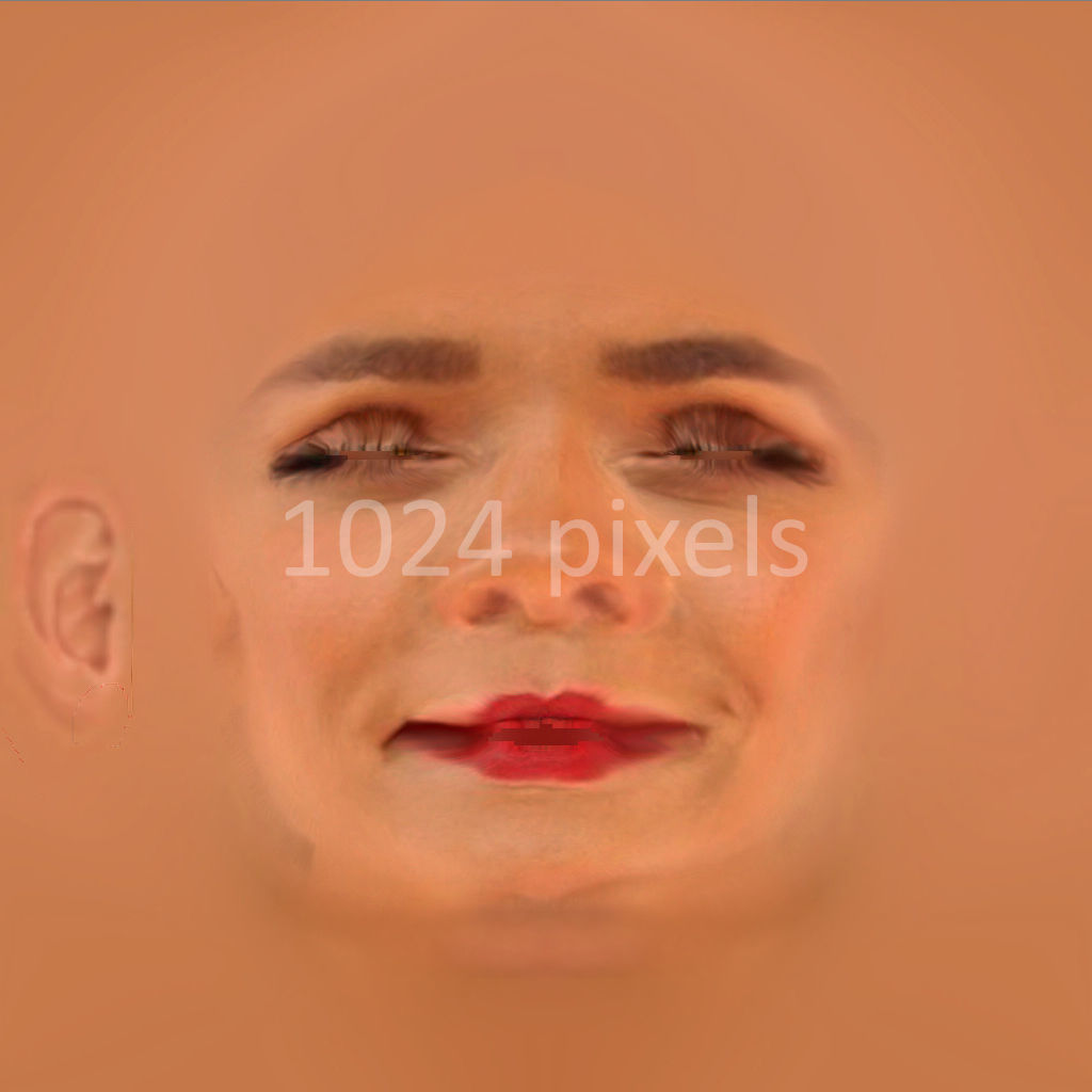 Rihanna Low-poly 3D model_4