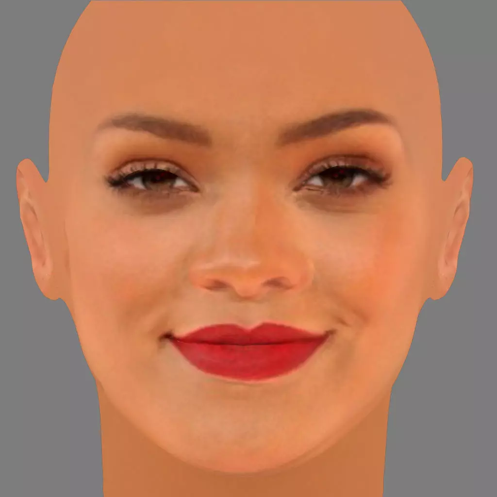 Rihanna Low-poly 3D model_0