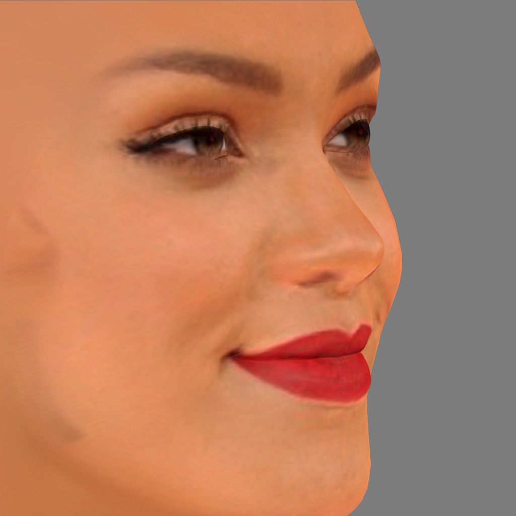 Rihanna Low-poly 3D model_2