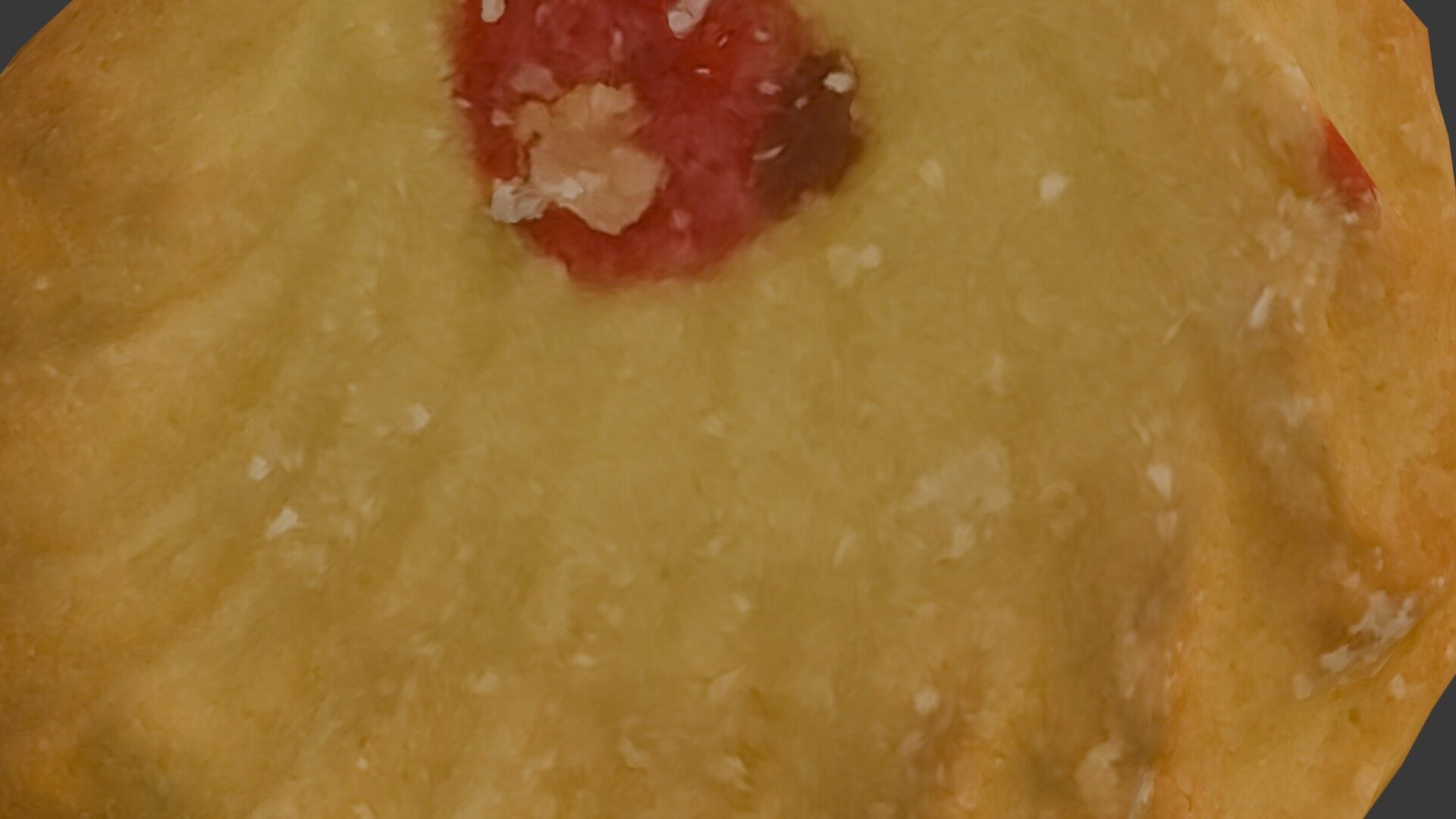 3D Scan of a Butter Cookie with Jam Center Low-poly 3D model_3