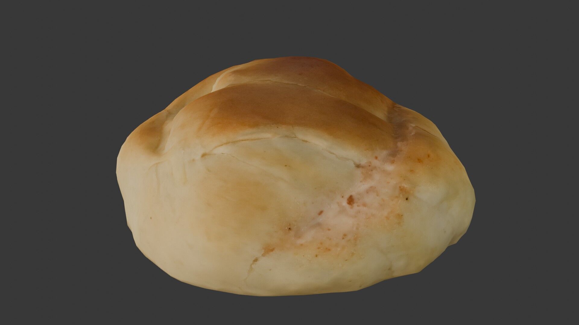 Bread Roll Scan Low-poly 3D model_6