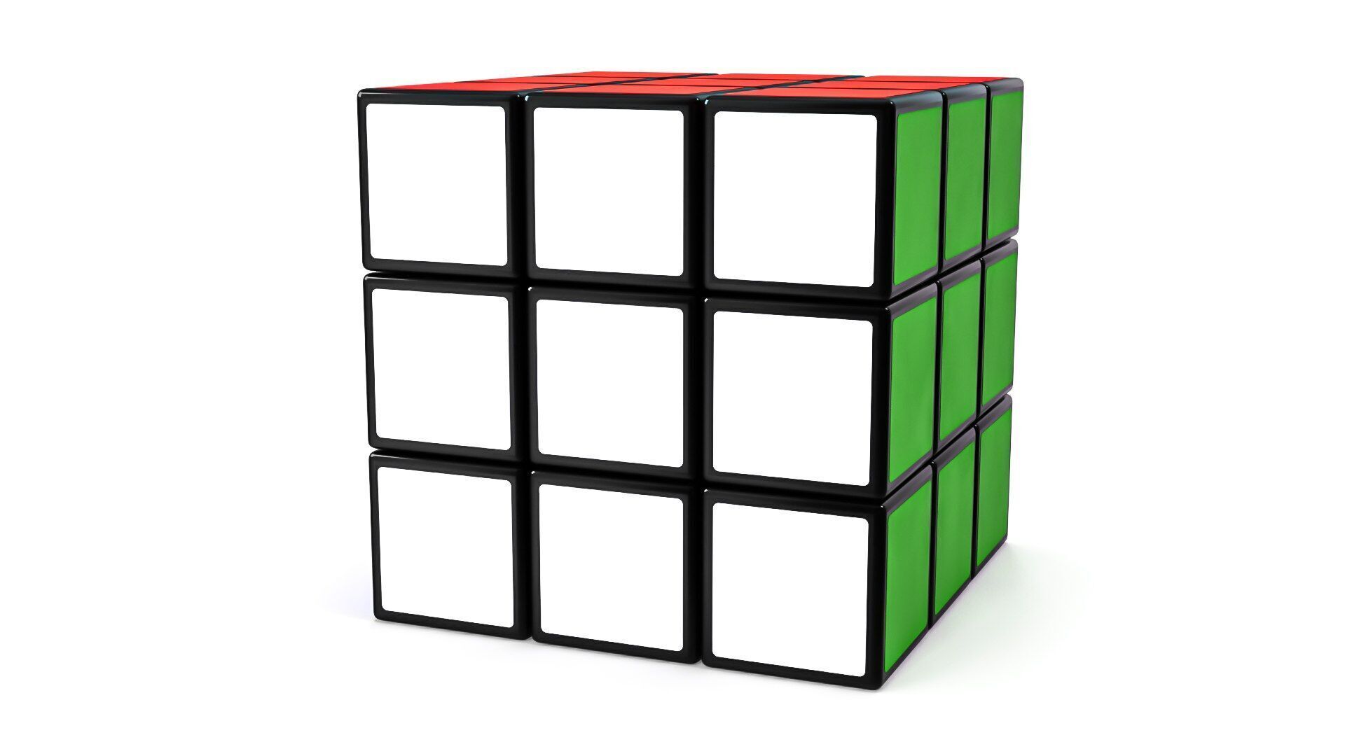 Rubiks Low-poly 3D model_5