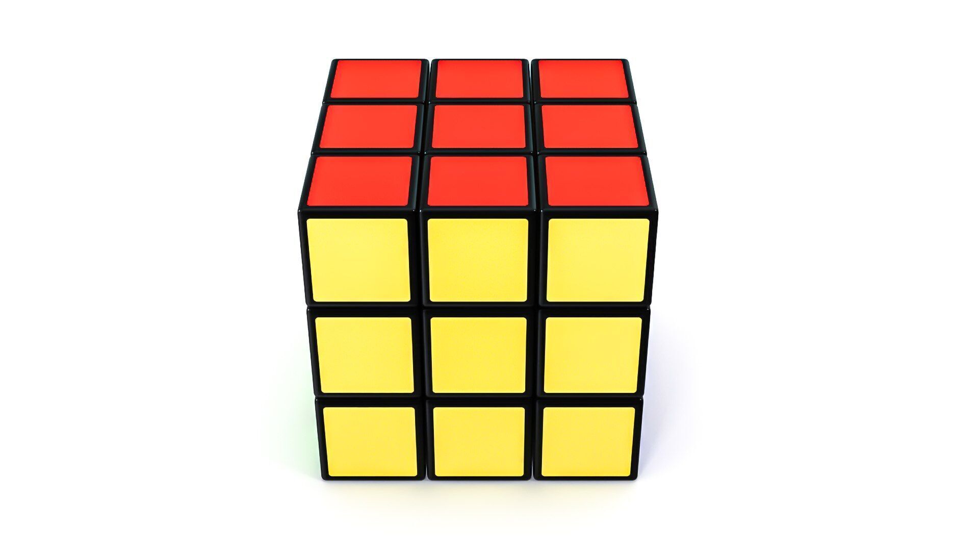 Rubiks Low-poly 3D model_2
