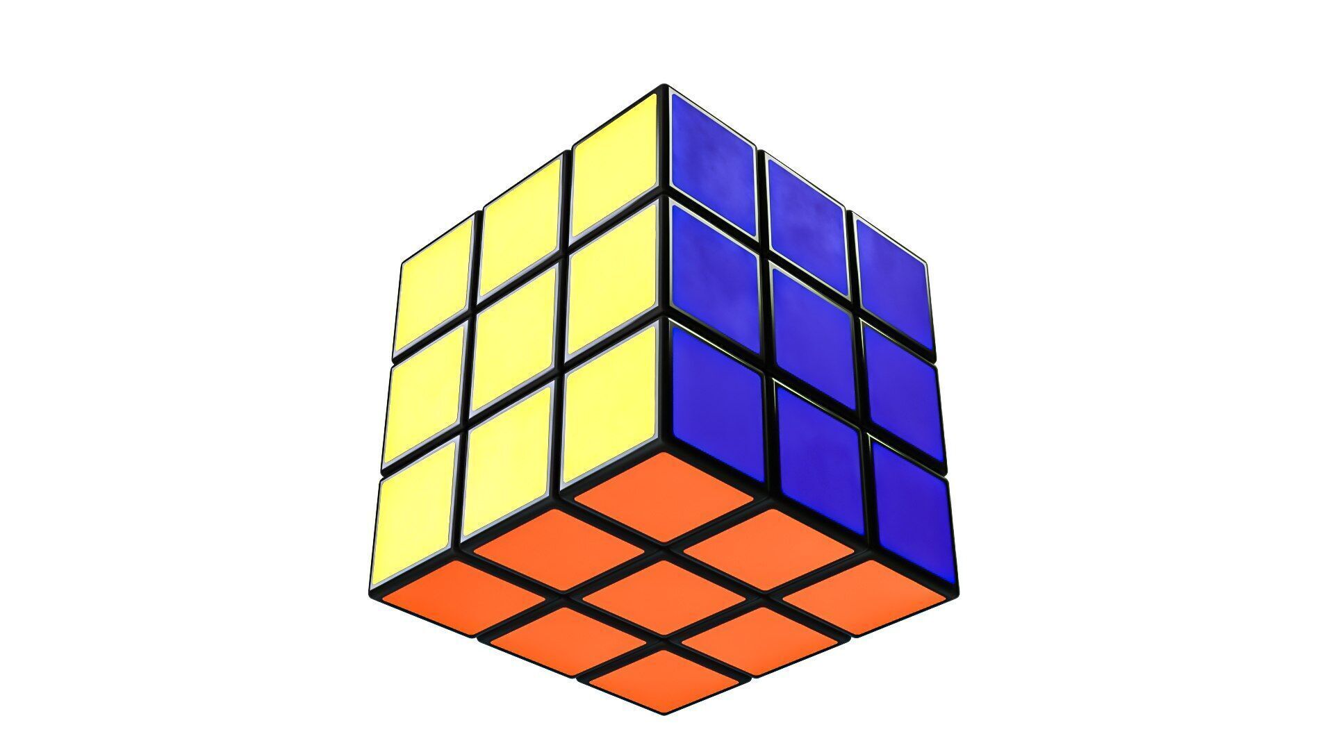 Rubiks Low-poly 3D model_4
