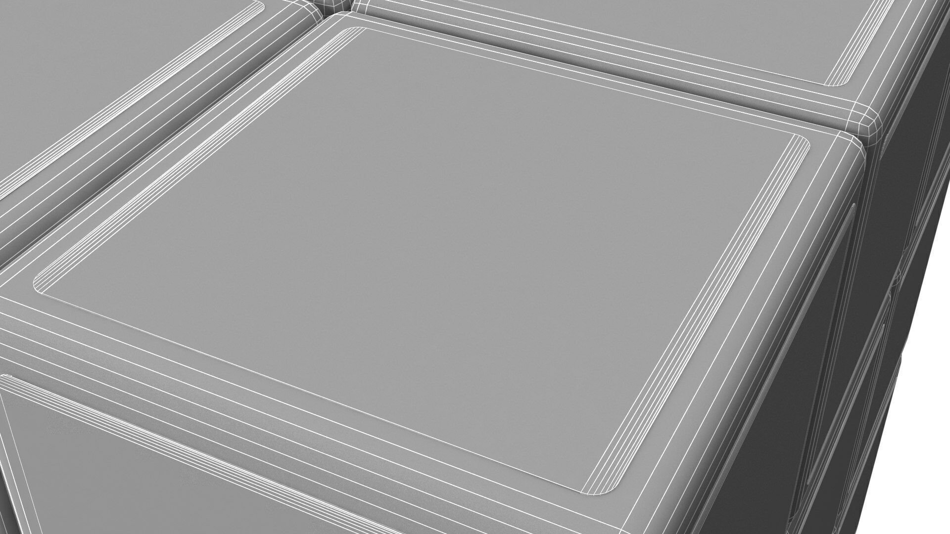 Rubiks Low-poly 3D model_6