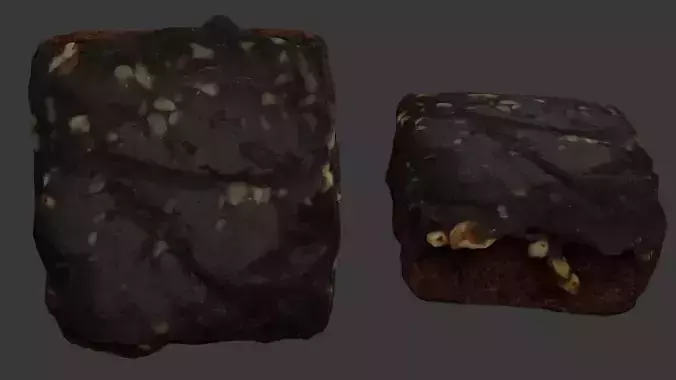  Chocolate Brownie with Nuts Scan