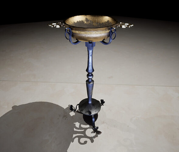 Brazier Medieval Inspired Fantasy  Low-poly 3D model