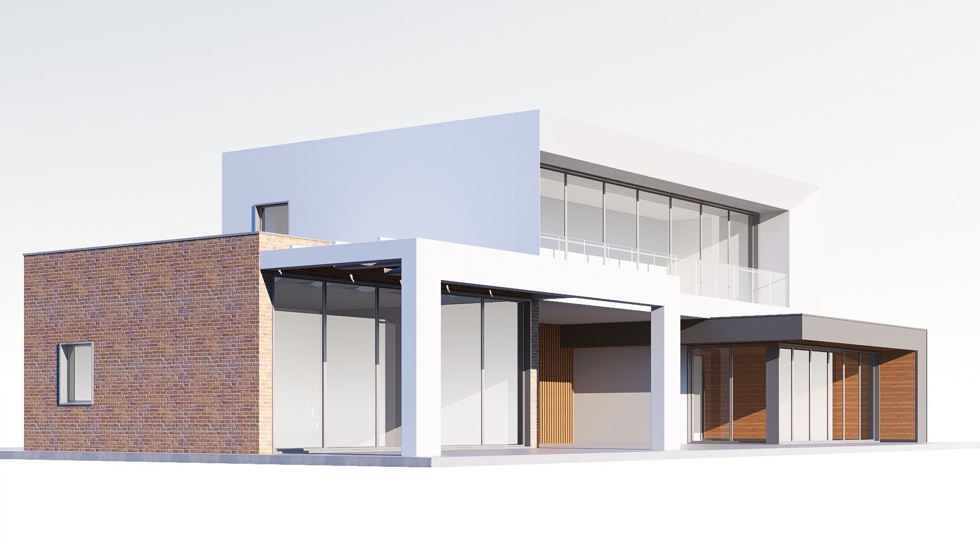 villa Low-poly 3D model_11