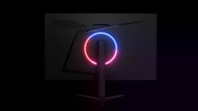 realistic led light 3d model  pbr textured product visualization