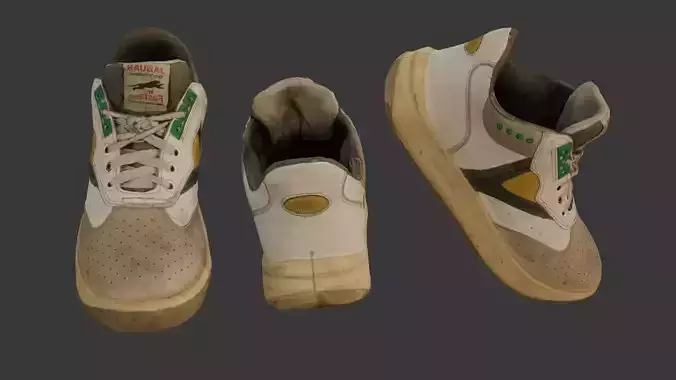 Worn Retro Sneaker Scan
