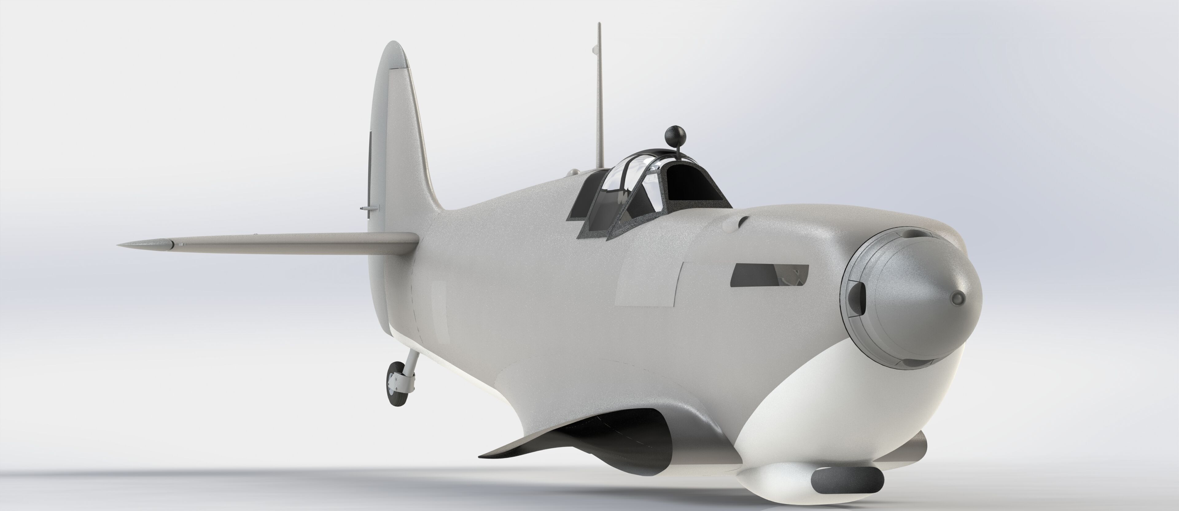 Spitfire Fuselage and Wings Updated version 3D print model